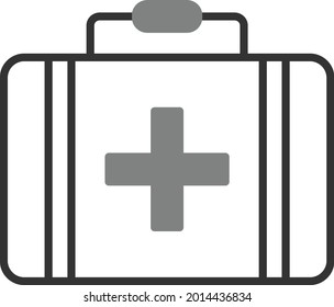 Briefcase Linear Vector Icon Design