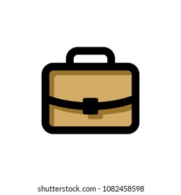 BRIEFCASE LOGO FLAT ICON 