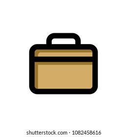 BRIEFCASE LOGO FLAT ICON 