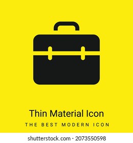 Briefcase minimal bright yellow material icon