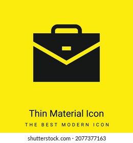 Briefcase minimal bright yellow material icon
