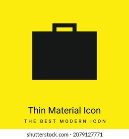Briefcase minimal bright yellow material icon
