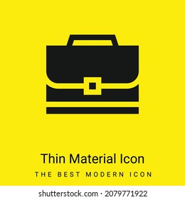 Briefcase minimal bright yellow material icon