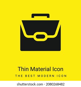 Briefcase minimal bright yellow material icon