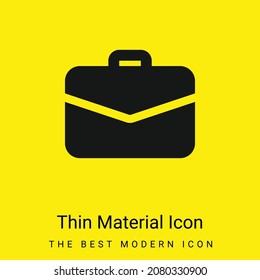 Icono de material amarillo brillante mínimo en el maletín