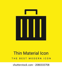 Briefcase minimal bright yellow material icon