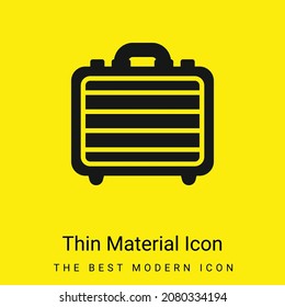 Briefcase minimal bright yellow material icon