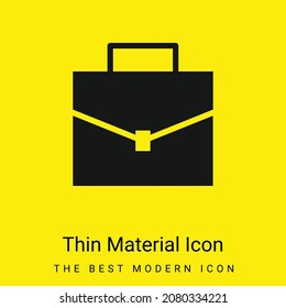 Briefcase minimal bright yellow material icon