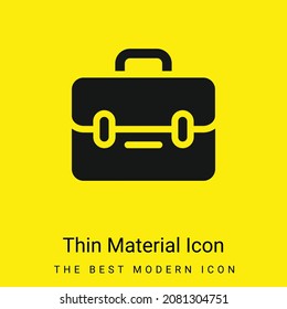 Icono de material amarillo brillante mínimo en el maletín