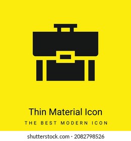 Briefcase minimal bright yellow material icon