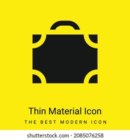 Icono de material amarillo brillante mínimo en el maletín