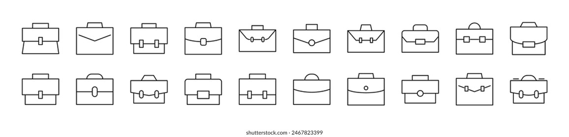 Briefcase Modern Line Icon. Perfect for design, infographics, web sites, apps