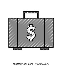 briefcase with money symbol