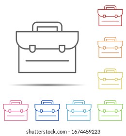 briefcase multi color icon. Element of workplace icon on white background