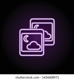 briefcase neon icon. Elements of web set. Simple icon for websites, web design, mobile app, info graphics