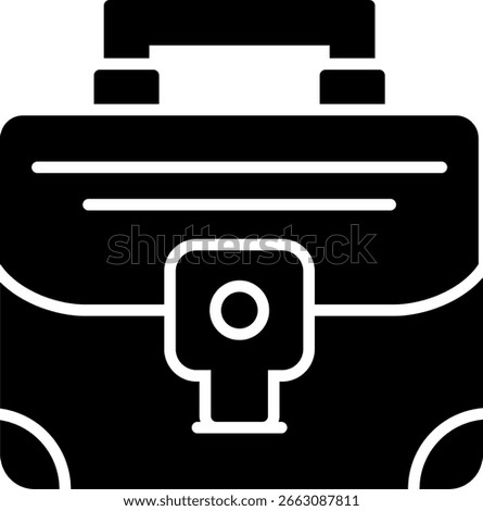 Briefcase New Creative Icon Design Vector