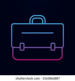 Briefcase nolan icon. Simple thin line, outline vector of education icons for ui and ux, website or mobile application