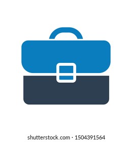 Briefcase, Office bag, Creative Icon