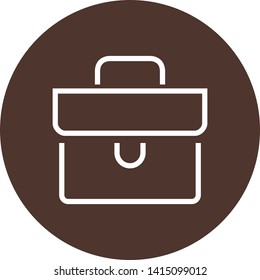 Briefcase Office Worker Outline Icon
