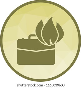 Briefcase on Fire