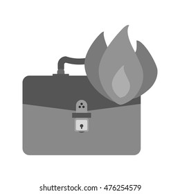 Briefcase on Fire