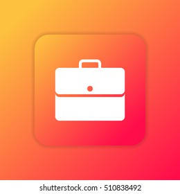 Briefcase orange bright app ui/ux Icon / Logo design