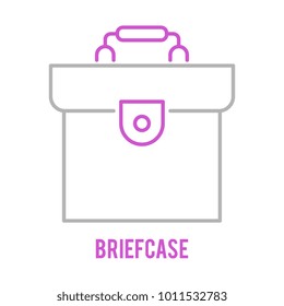 Briefcase outline icon