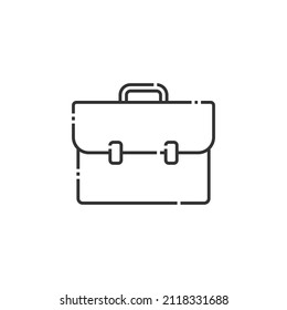 Briefcase Outline Icon - Back to School Icon Vector Illustration.