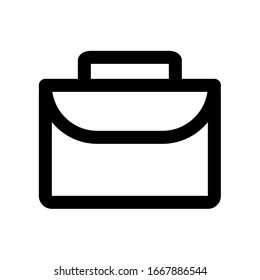 Briefcase outline icon design .eps 10