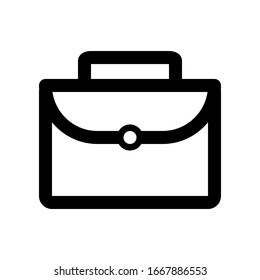 Briefcase outline icon design .eps 10