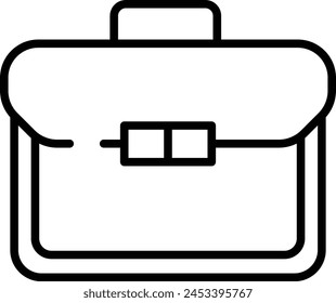 Briefcase outline icon vector illustration