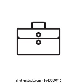 Briefcase outline style icon design
