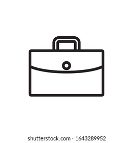 Briefcase outline style icon design
