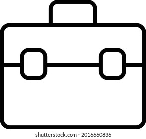 Briefcase Outline Vector Design Icon
