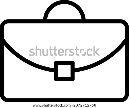 Briefcase Outline Vector Icon Design
