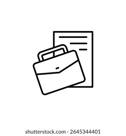 Briefcase And Paper Representing Professionalism In A Modern Design
