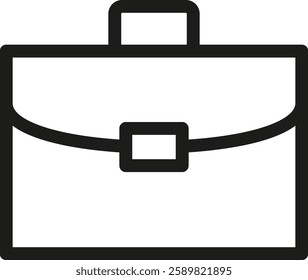 A briefcase is a portable, structured bag designed to carry documents, laptops, and other business essentials. It often features a handle or shoulder strap for easy transportation.