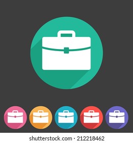 Briefcase portfolio flat icon