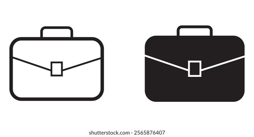 Briefcase portfolio outline icon, vector  design eps 10 
