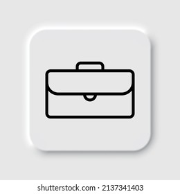 Maletín, portafolio simple vector de icono. Diseño plano. Diseño de neutralismo.ai