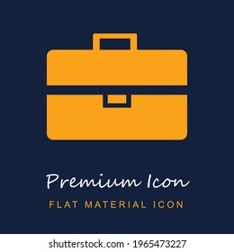 Material de primera calidad ui ux icono vector aislado en colores azul marino y naranja