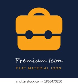 Material de primera calidad ui ux icono vector aislado en colores azul marino y naranja