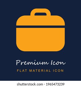 Material de primera calidad ui ux icono vector aislado en colores azul marino y naranja