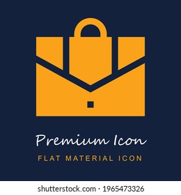 Material de primera calidad ui ux icono vector aislado en colores azul marino y naranja