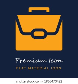 Material de primera calidad ui ux icono vector aislado en colores azul marino y naranja