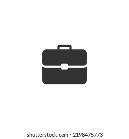 Briefcase, premium quality flat icon. Vector logo concept for web graphics, EPS 10