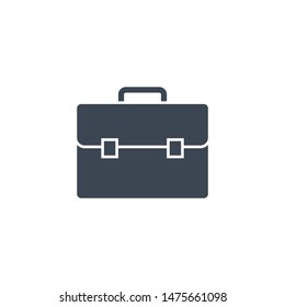 Briefcase related vector glyph icon. Isolated on white background. Vector illustration.