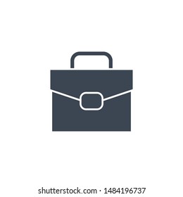 Briefcase related vector glyph icon. Isolated on white background. Vector illustration.