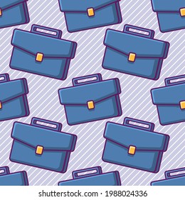 briefcase seamless pattern vector illustration 