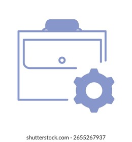 Aktenkoffer-Einstellung in Füllsymbol